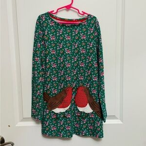 Mini Boden Green Floral Dress perfect condition